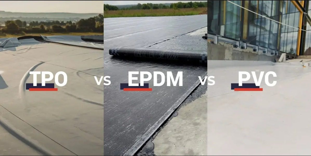 TPO vs PVC vs EPDM Roofing