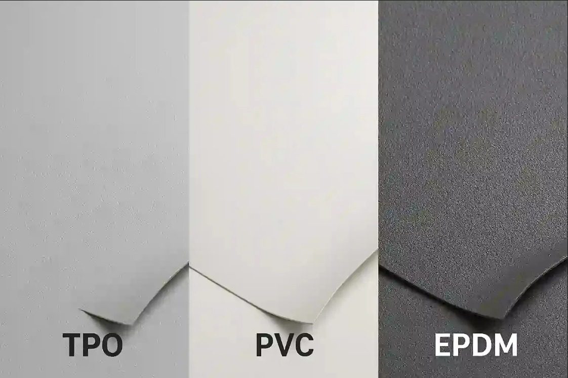 TPO vs PVC vs EPDM Roofing